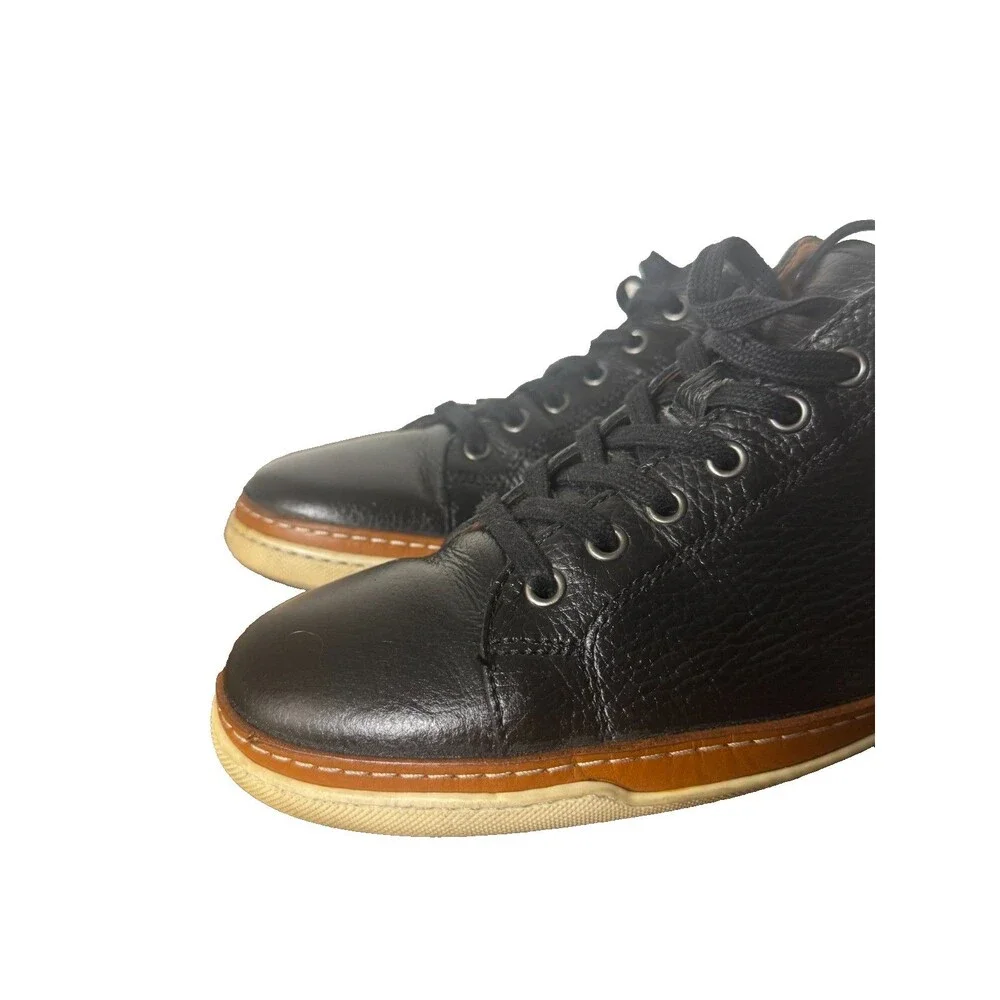 Allen Edmonds Black Leather Sneakers Men’s 10 D Made in Portugal Casual Shoes